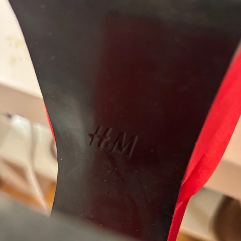 H&M Bold Red Platform Shoes